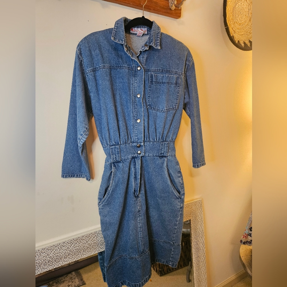 Vintage Allison Blair Denim Dress Size 7